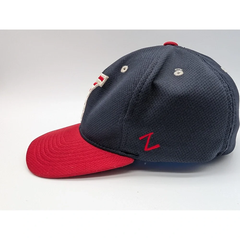 Zephyr Kids Youth Baseball Hat Navy Red American Flag Y Panther Logo Cap